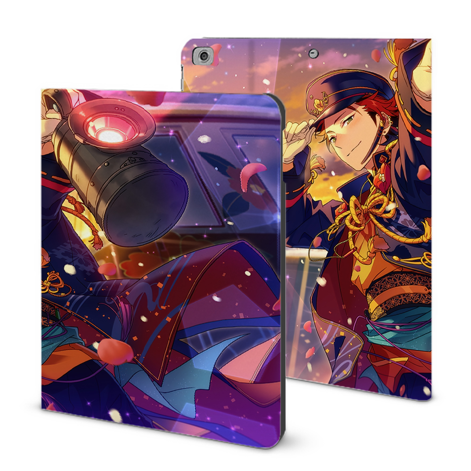 （画像用） あんさんぶるスターズ! Ensemble Stars IPad ケース ブック型 PUレザー TPU 耐衝撃 軽量 薄型 ペン収納なし 全面保護 IPad 各モデル対応